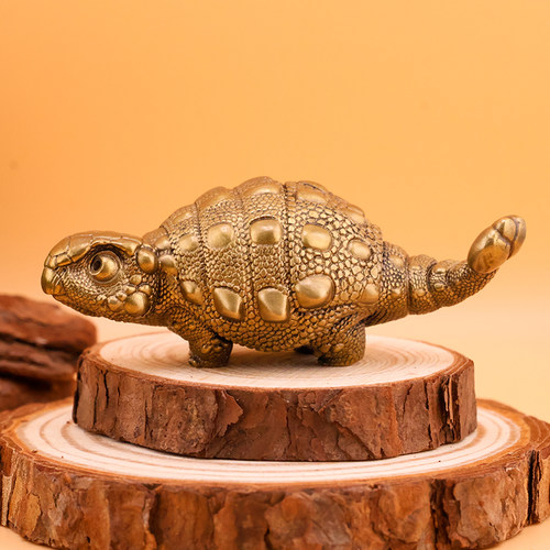 联名款黄铜甲龙摆件手把件