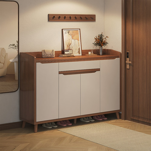 鞋柜家用门口收纳柜一体靠墙入户