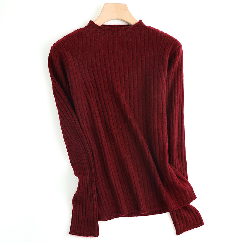 100%纯山羊绒衫女半高领抽条针织打底衫修身显瘦毛衣2025秋冬新款,女装/女士精品,羊绒衫,淘宝优惠券,粉丝福利购,淘宝优惠卷