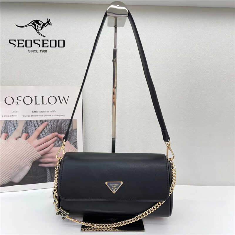 seoseoo南奥袋鼠女包正品斜挎包小方包新款时尚链条腋下包791787