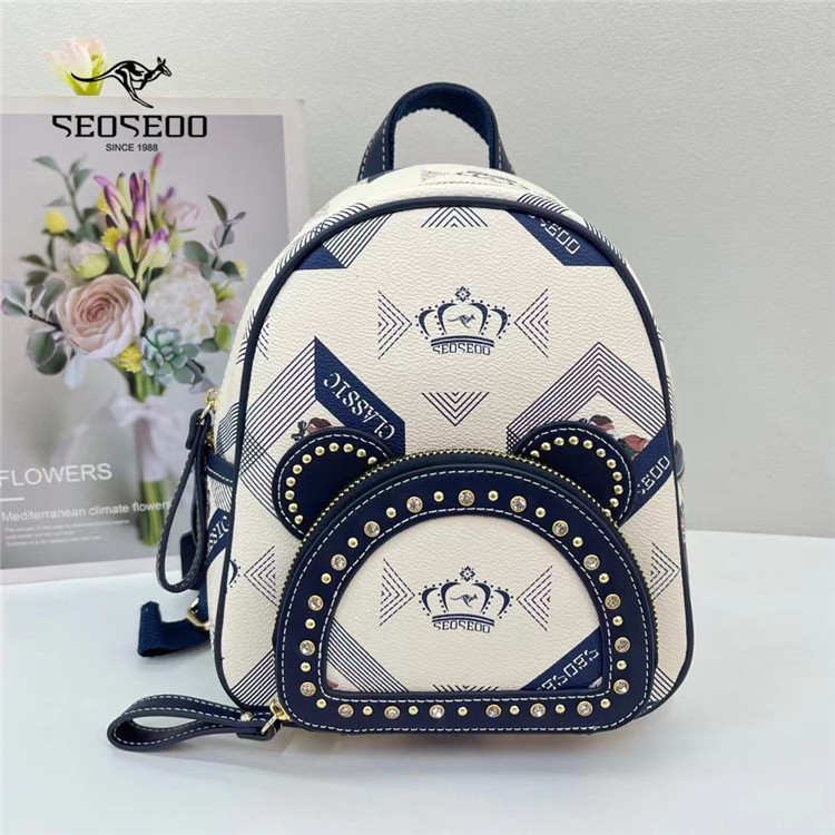 袋鼠双肩包女2026新款韩时尚百搭小背包品牌轻奢高级夏季可爱卡通