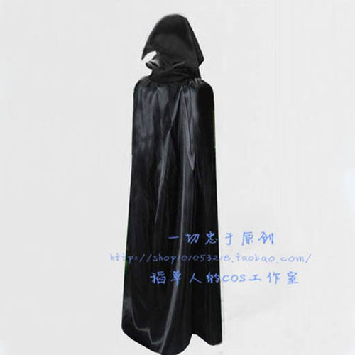 cos万圣节服装黑色披风黑袍斗篷