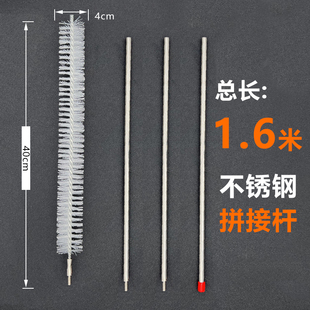 加长缝隙刷玻璃夹层刷直管道水管玻璃管刷铜管刷塑料管刷清洗刷子