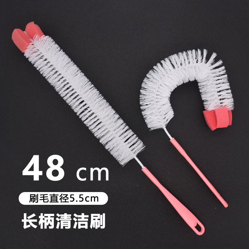 加长柄暖壶刷大号茶水杯清洁刷子海绵热水瓶缝隙刷保温壶瓶刷家用