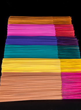 家居礼佛散装竹签香家用檀香红色绿色紫色金黄色彩色混装厂家现货