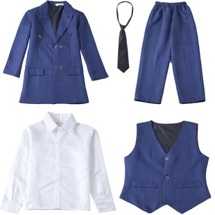 popping少儿裤子locking演出服西服套装儿童街舞西装机械潮服衣服