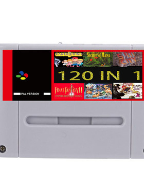 SNES超任合卡美版的游戏SNES120合一游戏卡秒加载游戏存单不覆盖