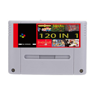 SNES超任合卡美版的游戏SNES120合一游戏卡秒加载游戏存单不覆盖