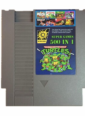 跨境产品美版500合一经典美版与欧版NES游戏卡集成记忆卡