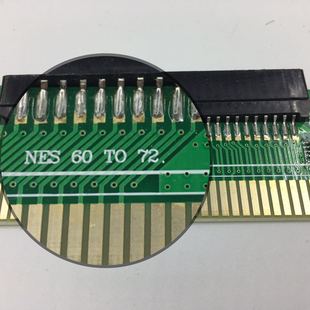 NES游戲機(jī)上使用 全新NES綠板60PIN轉(zhuǎn)72PIN卡在美版