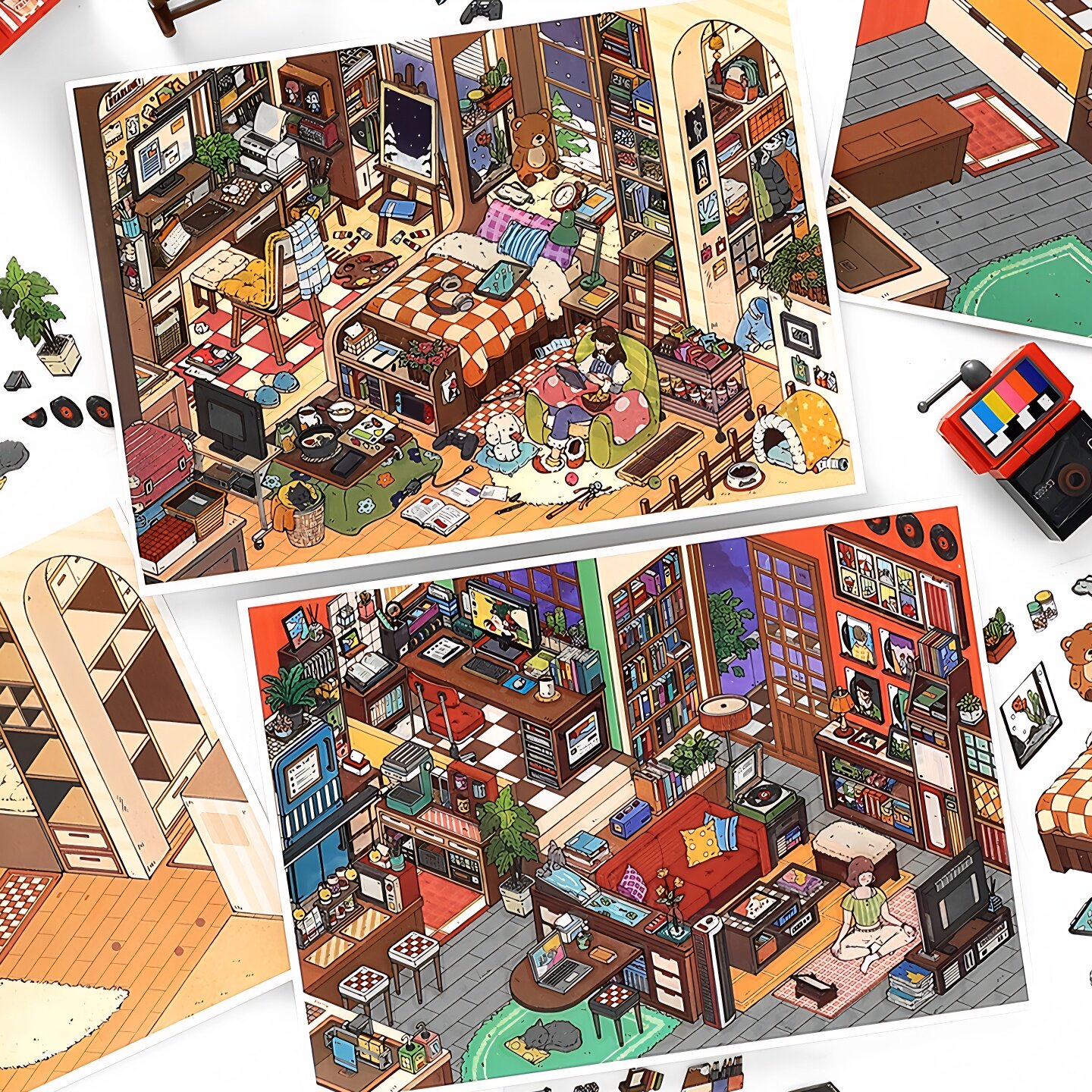 infeelme我的小屋15.0第十五弹造景贴纸可爱diy手工微缩场景贴画,文具电教/文化用品/商务用品,贴纸/立体贴纸,淘宝优惠券,粉丝福利购,淘宝优惠卷