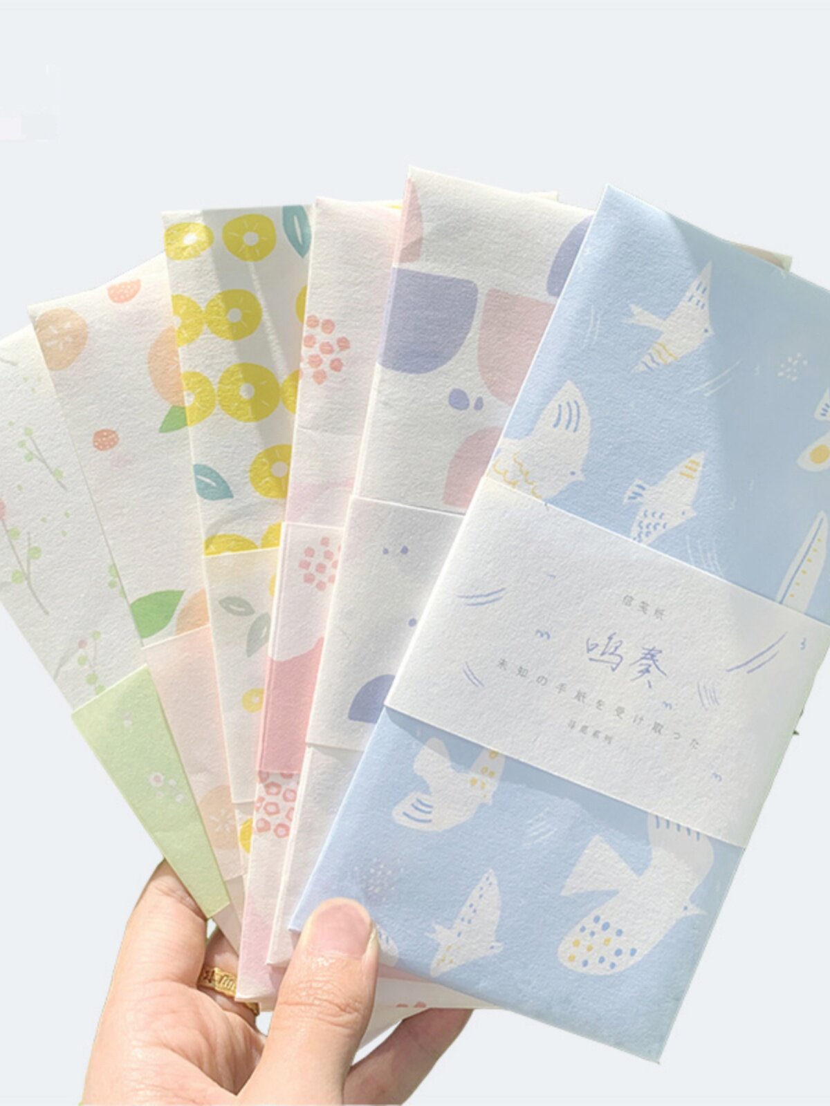 편지지 봉투 세트 소녀 간단한 일본어 러브레터 문학 예술 아름다운 편지지 손 계정 메모지