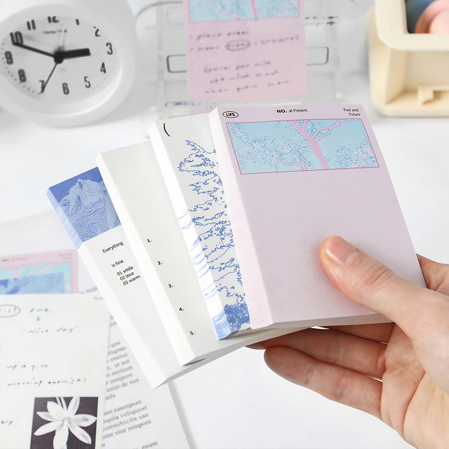 papermore缓慢行者便签纸本杂志韩系ins风手帐便签背景纸手账素材