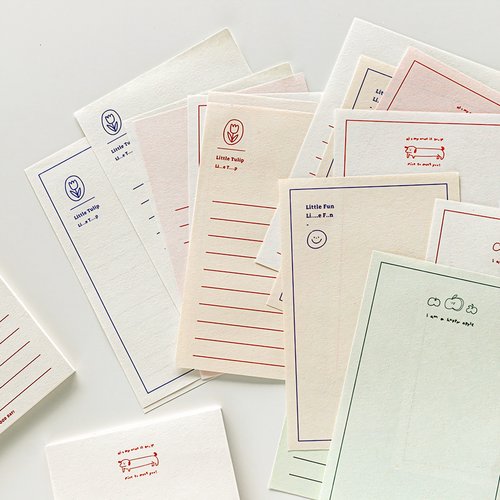 ins便签纸可撕无粘性郁金香手账素材便签本拼贴装饰北岛假日30张