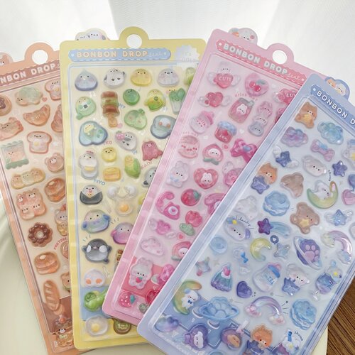 3D立体水晶浮雕趣味贴纸