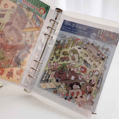 造景贴纸收纳册A5活页收纳本相册拍立得明信片a4一宫格卡册收纳