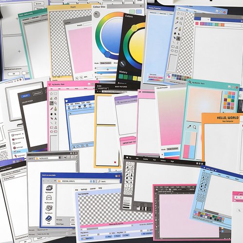 素材包自由拼贴手帐便签纸无粘性