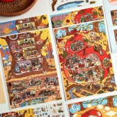 infeelme造景贴纸今日营业中全套微缩场景英菲我 小屋20.0大号