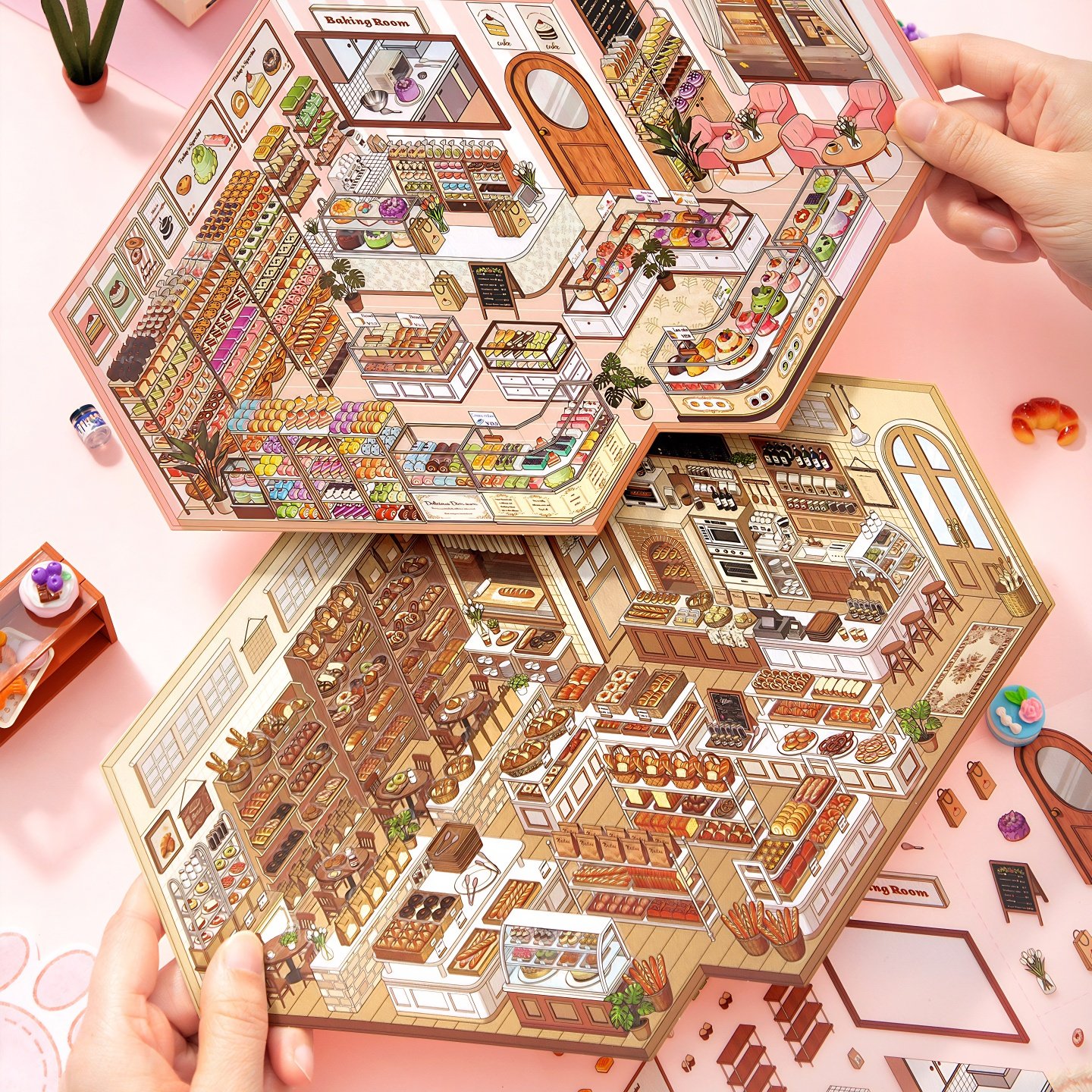 芯陌店铺经营收纳造景贴纸大号面包甜品屋码货高难度微缩场景贴画,文具电教/文化用品/商务用品,贴纸/立体贴纸,淘宝优惠券,粉丝福利购,淘宝优惠卷