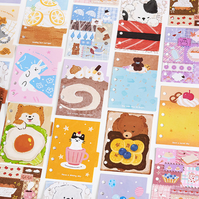 notefor活页索引分隔页可爱替芯M5双面印刷A7内页替换内页内芯ins