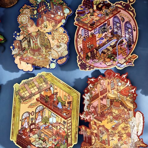 纸先生星梦王子3D微缩造景贴纸