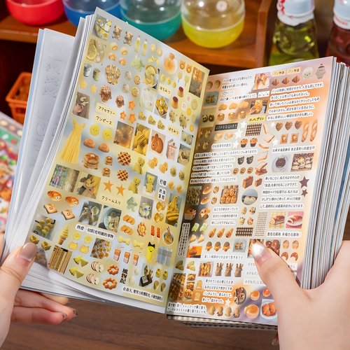 语闲回忆相册A5延边切字素手帐贴纸书高颜值复古手账素材贴纸一本