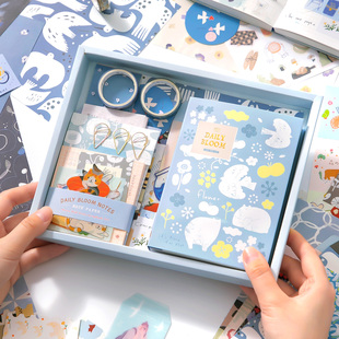 芯陌junk journal手帐素材材料包盐甜系好日记事手账便签贴纸套装