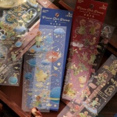 王子星梦PET立体烫金手帐贴纸咕卡装 饰复古diy手账素材贴画