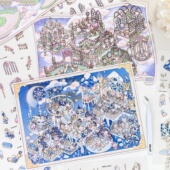 纸迹动物园小班空想童谣造景贴纸高难度可爱立体小屋微缩场景贴画