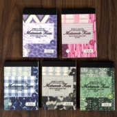 暮光松间小扎手帐拼贴打底背景便签本无粘性日系手账素材便签纸