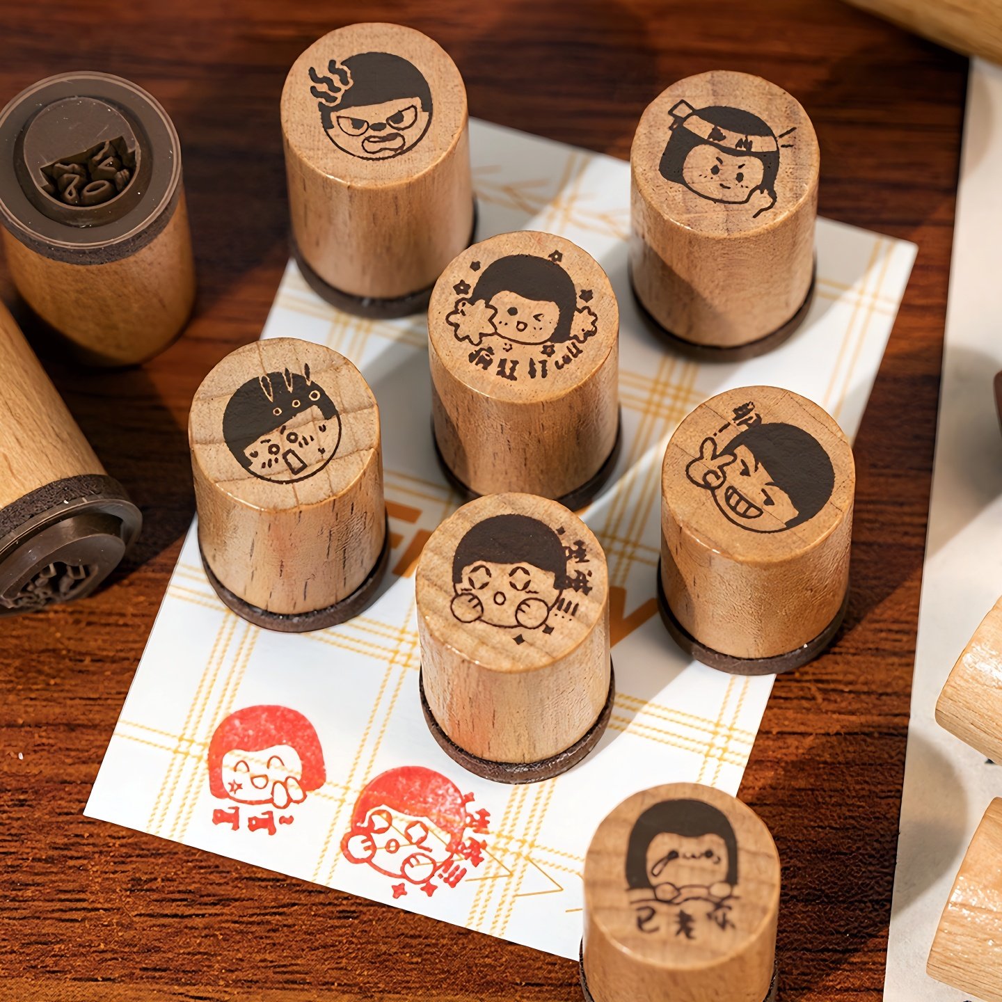 表情戳戳集圆形木质印章套装可爱卡通日常小图案木质手帐学生用印,文具电教/文化用品/商务用品,成品印章/学生用印/火漆,淘宝优惠券,粉丝福利购,淘宝优惠卷