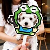 像素画拼豆贴纸女孩手工diy玩具免剪裁马赛克解压迷你拼豆豆贴画