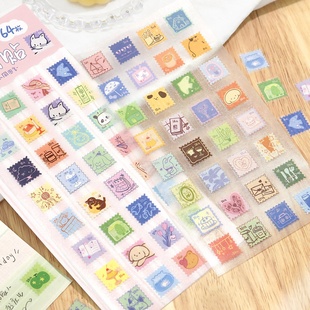 信的恋人PET装饰贴纸日付邮局手帐素材时间日期标签手账日记贴画