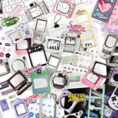 infeelme漫长热爱白卡PET手帐素材包复古韩系ins风杂志手账贴纸