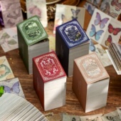 360张素材便签纸手帐拼贴背景纸复古收藏家手账便签本小本子