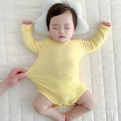 班纳之家春夏薄款 新生婴儿无骨莫代尔包屁衣连体衣婴幼儿三角哈衣