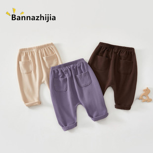 小童百搭儿童外穿休闲裤 宝宝春秋季 子PP裤 婴儿裤 宽松洋气大屁屁裤