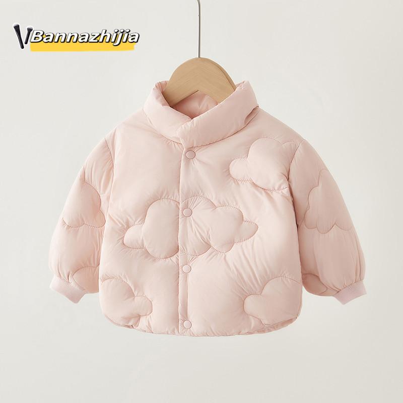 minime北欧风中小童白鸭绒羽绒服