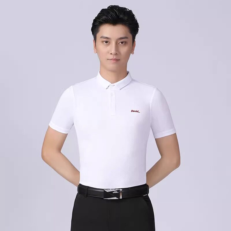 上衣摩登舞舞服丹宝罗练功服翻领