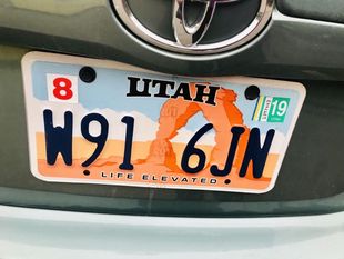 美国犹他州车牌3D金属立体字定制情怀钥匙扣怀旧冰箱贴挂件越野车