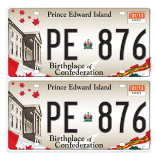 加拿大爱德华王子岛省模型车牌定制RC情怀冰箱贴纪念品钥匙扣吊坠
