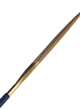金色镀钛金刚石锉刀3X140mm 整形锉 金刚锉 三角锉 单支价