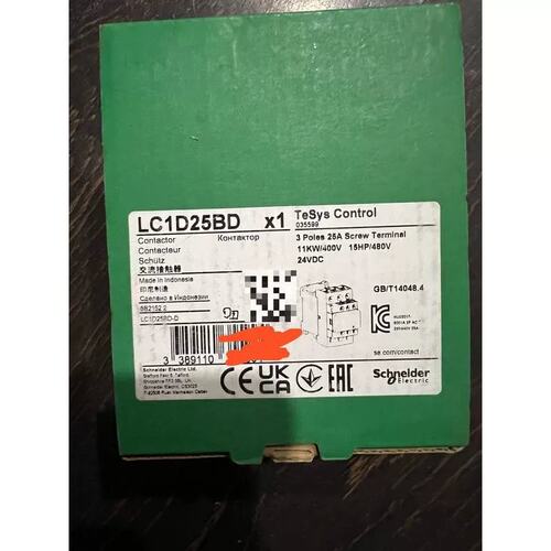 议价LC1D25BD接触器黑色新款，印尼进口接触器，原