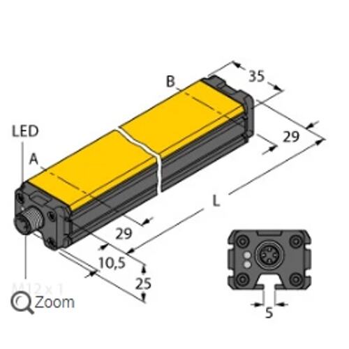 议价 LI400P0-Q25LM0-HESG25X3-H1181感应式直线位移感测器