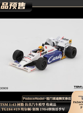 [PDS]TSM1:43托莱曼TG184#19埃尔顿·塞纳1984摩纳哥亚军合金车模
