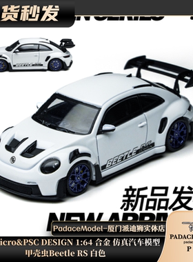 [PDS]TimeMicro&PSC DESIGN 1:64 甲壳虫Beetle RS 白色 合金车模