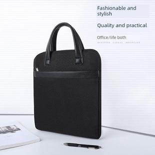 金日美282会议公文袋定制防水帆布立式 商务办公收纳挎包公文包