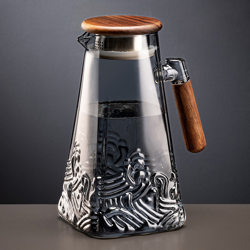 耐高温玻璃冷水壶家用大容量装凉白开水壶泡茶壶扎壶喝水杯子套装