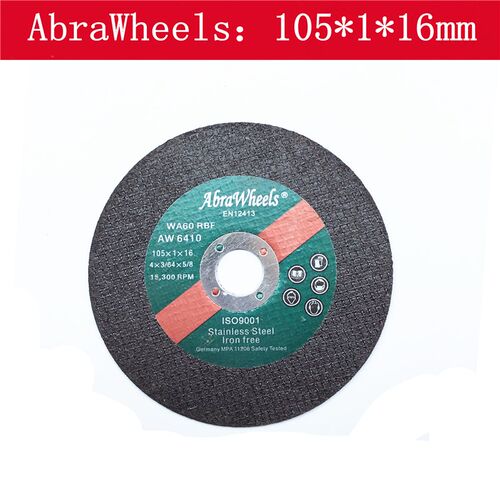 AbraWheels角磨机切割片不锈钢砂轮片100*2.5树脂金属锯片切磨片