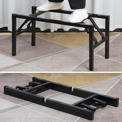 长方形折叠餐桌架 桌架子 铁桌腿支架 小桌支架 桌子腿桌子支撑架